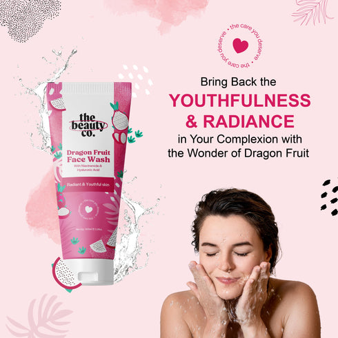 the beauty co Dragon Fruit Face Wash With Niacinamide and Hyaluronic Acid